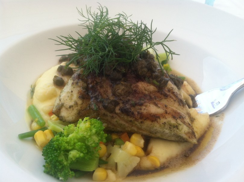 Catch of the day dish grilled red snapper Image