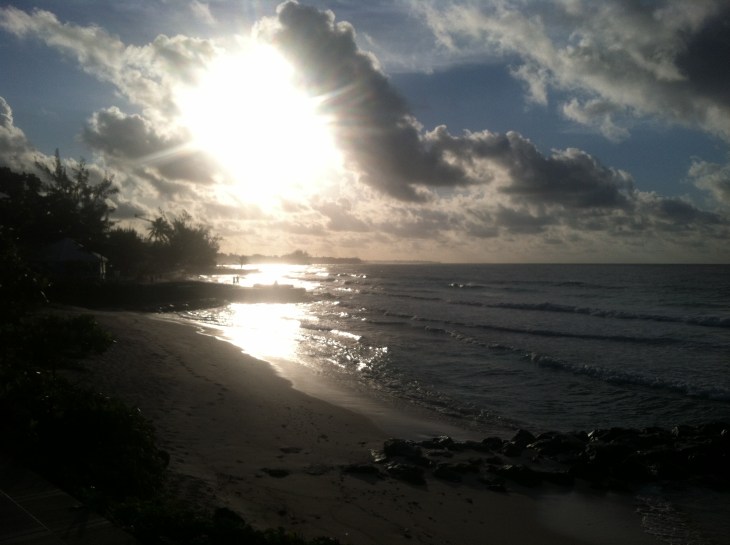 Sunrise along the boardwalk on the South Coast Image